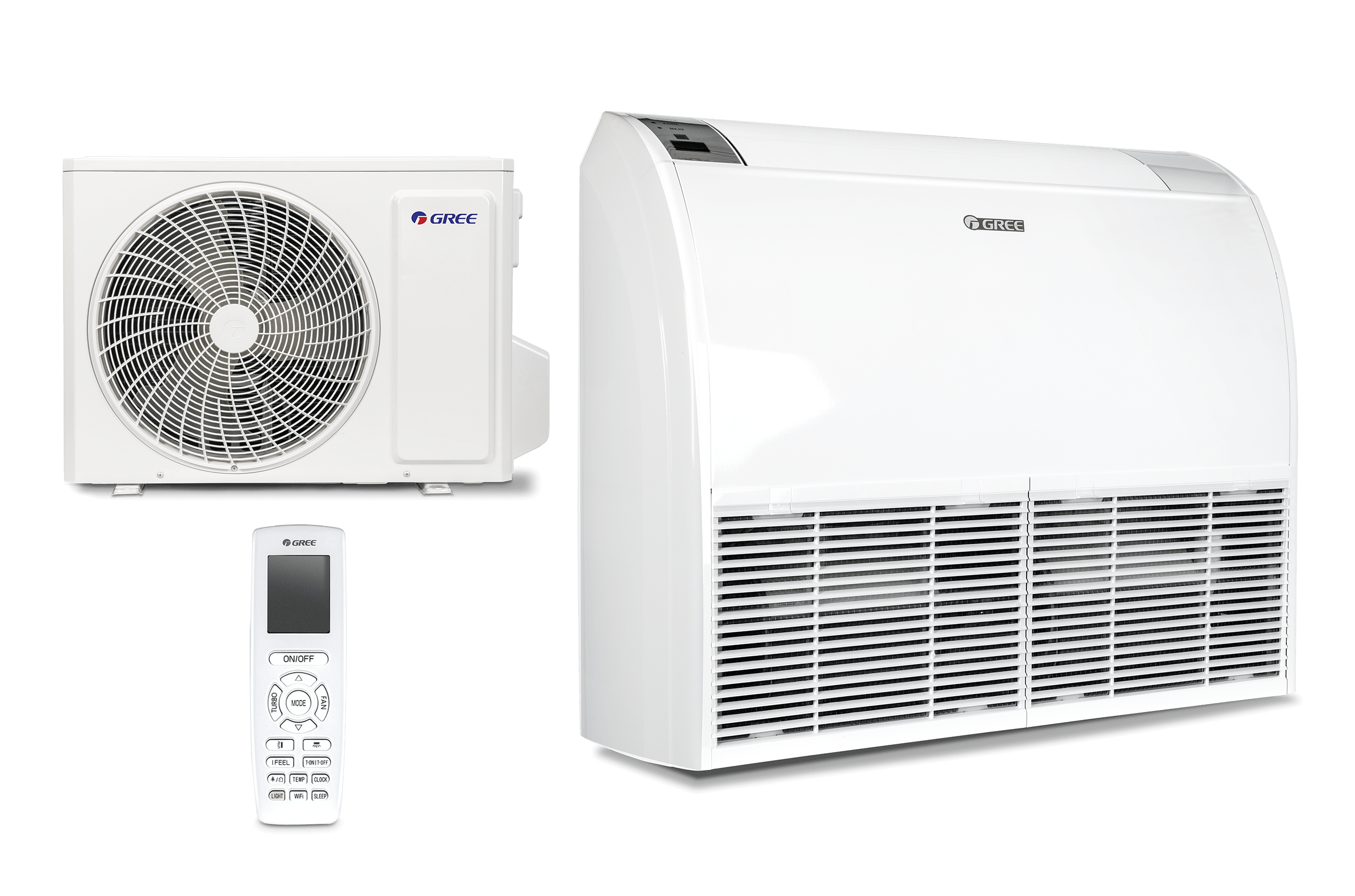 GREE GUD050-ZD1/WS | Klimaanlagen Set mit Universaltruhe | 5,3 kW