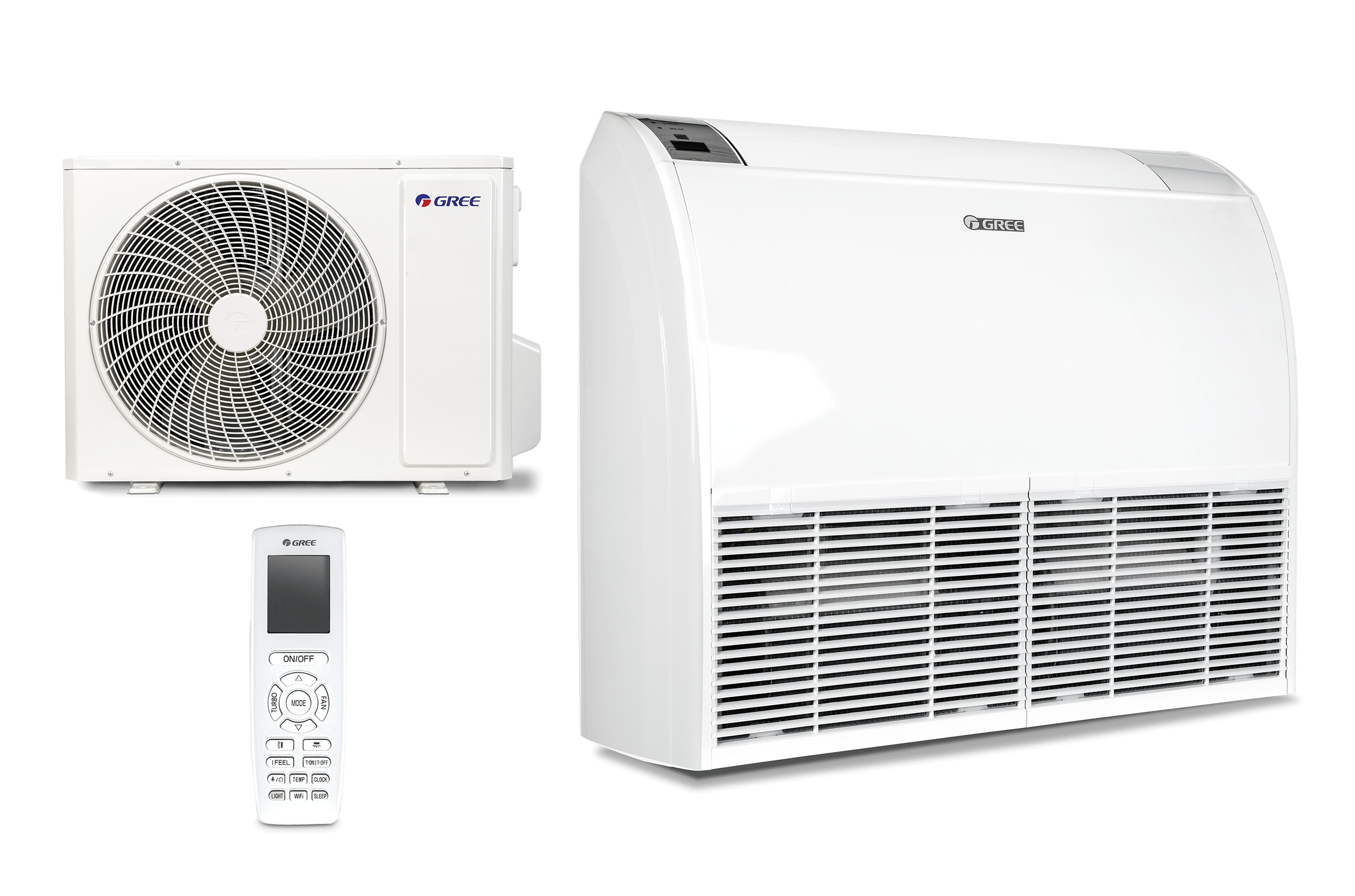 GREE GUD071-ZD1/WS | Klimaanlagen Set mit Universaltruhe | 7,1 kW