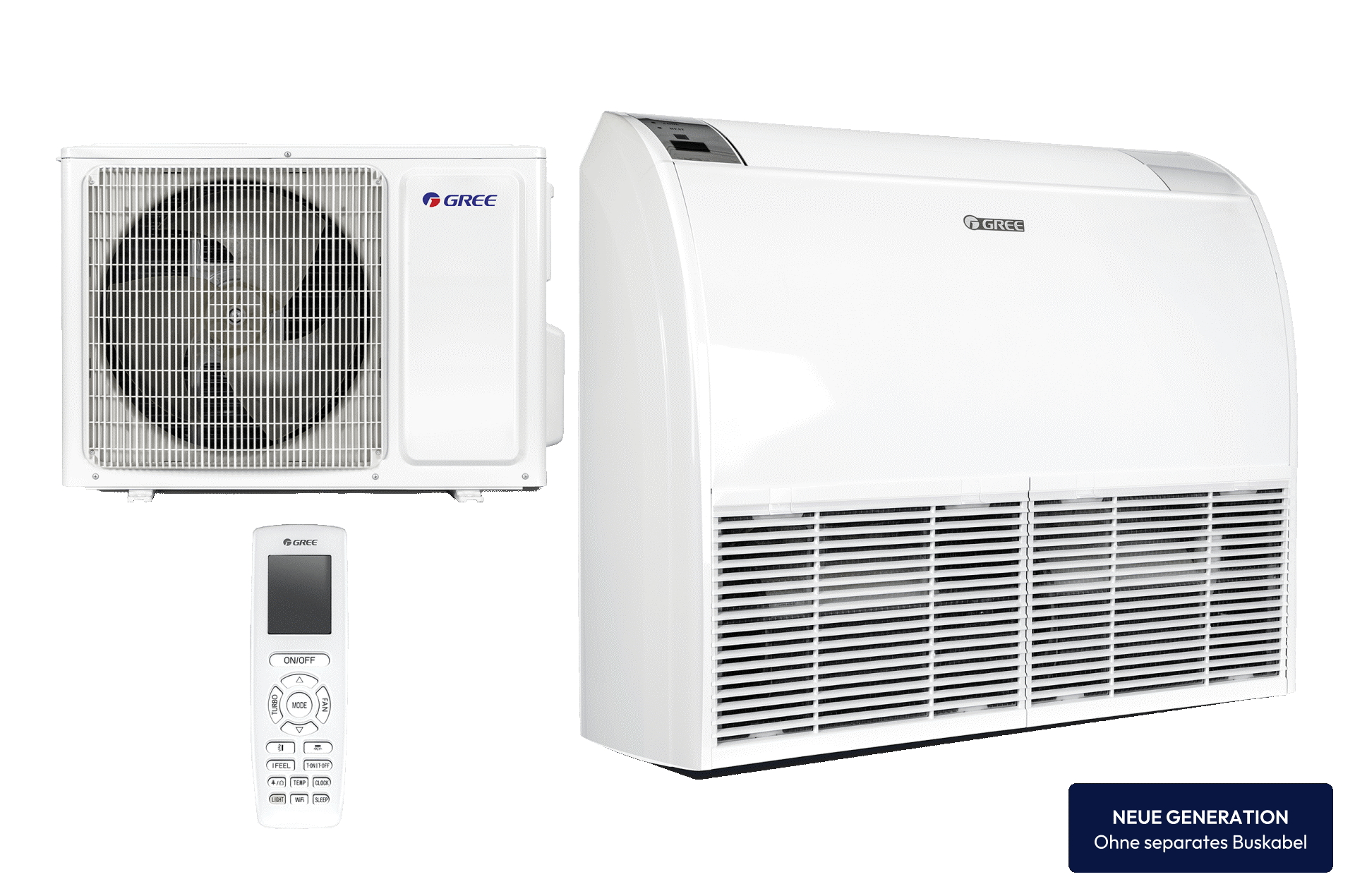 GREE GUD035-ZD1/WS | Klimaanlagen Set mit Universaltruhe | 3,5 kW GREE GUD035-ZD1/WS | Klimaanlagen Set mit Universaltruhe | 3,5 kW