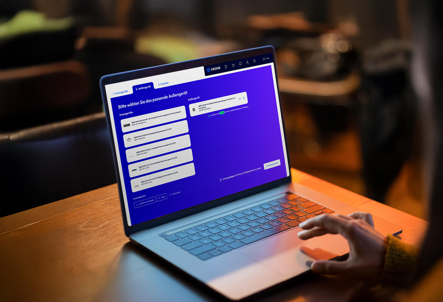 KRONE Multisplit-Konfigurator