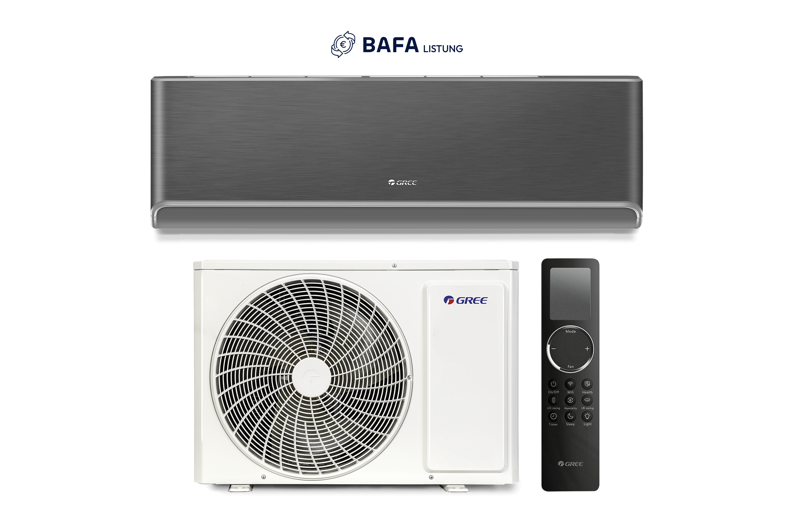 GREE GWH-18-AVDXE-B | Premium Wand Klimaanlagen Set | 5,3 kW | Anthrazit GREE GWH-18-AVDXE-B | Premium Wand Klimaanlagen Set | 5,3 kW | Anthrazit