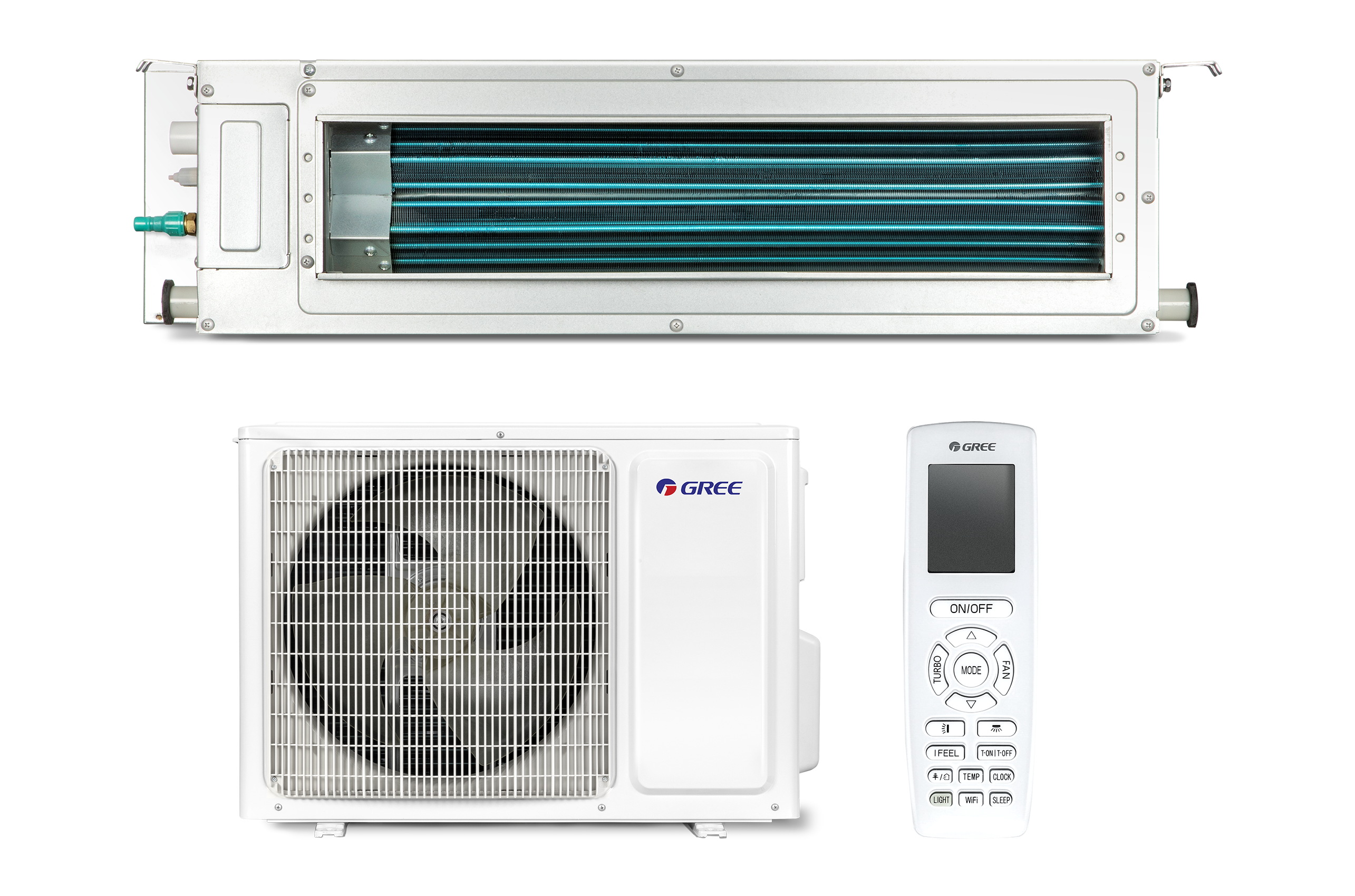 GREE GUD-035-PS/WAT | Klimaanlagen Set mit Kanalanschluss | 3,5 kW GREE GUD-035-PS/WAT | Klimaanlagen Set mit Kanalanschluss | 3,5 kW