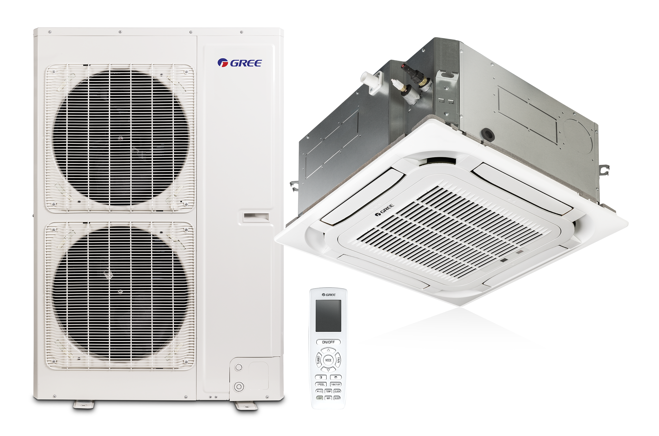 GREE GUD-100-TA/WAX | Deckenkassetten Klimaanlagen Set | 10,0 kW GREE GUD-100-TA/WAX | Deckenkassetten Klimaanlagen Set | 10,0 kW