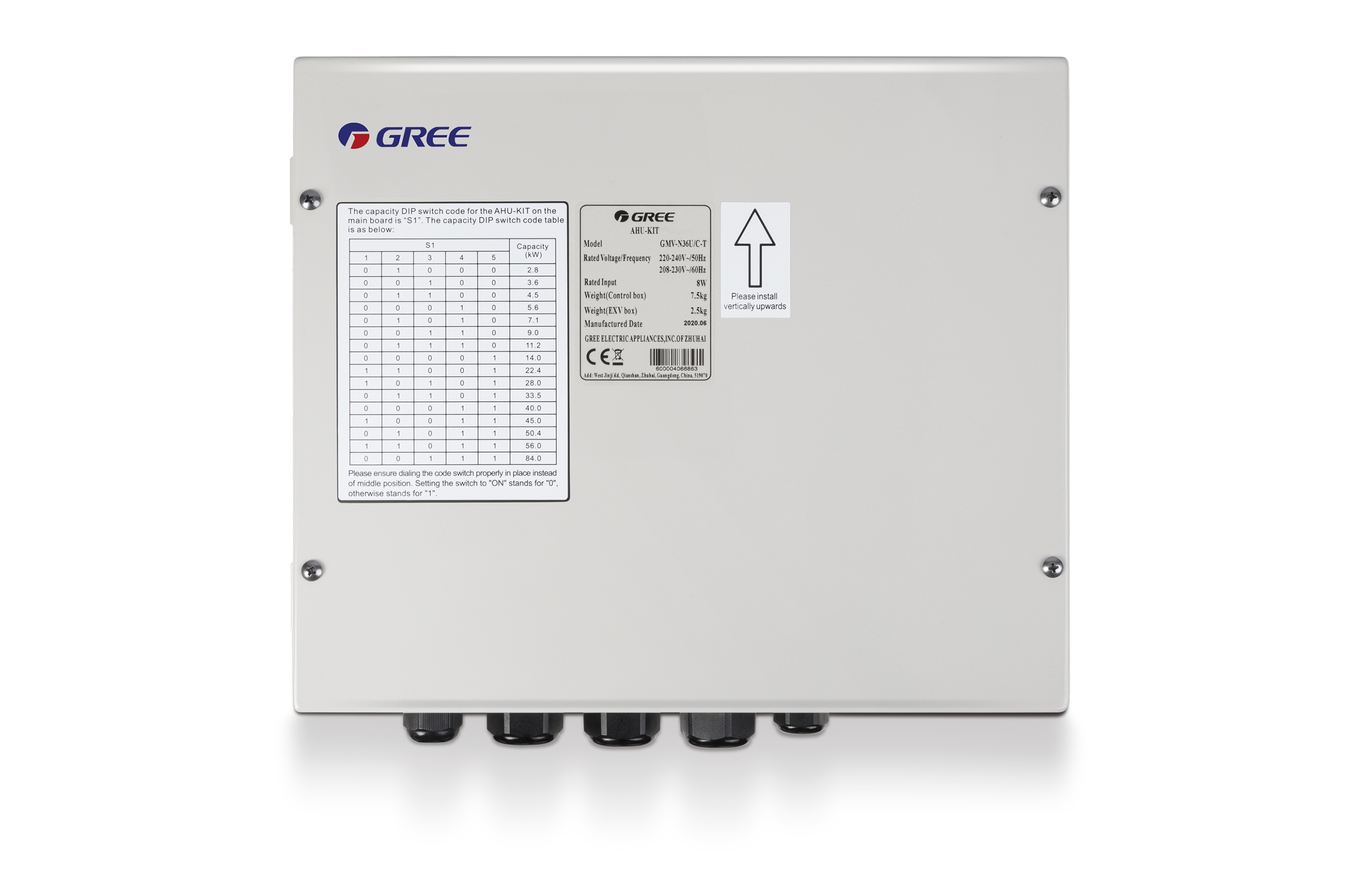GREE GMV-N071UCT | Lüftungskit zum Anschluss externer Wärmetauscher | 4,5 kW GREE GMV-N071UCT | Lüftungskit zum Anschluss externer Wärmetauscher | 4,5 kW